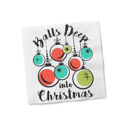 Balls Deep Into Christmas Napkins